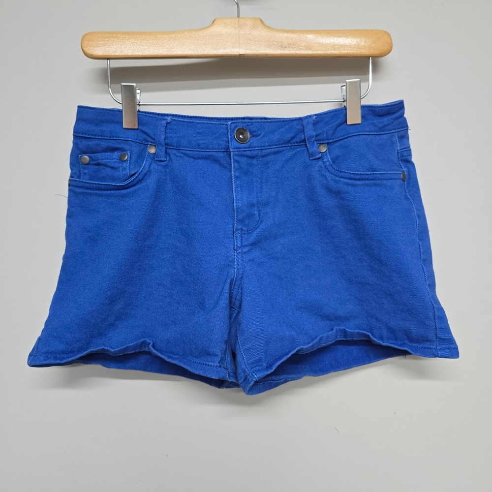 mySTYLE Denim Shorts Womens 8 Blue Cotton Spandex Stretch Casual Summer Bootie